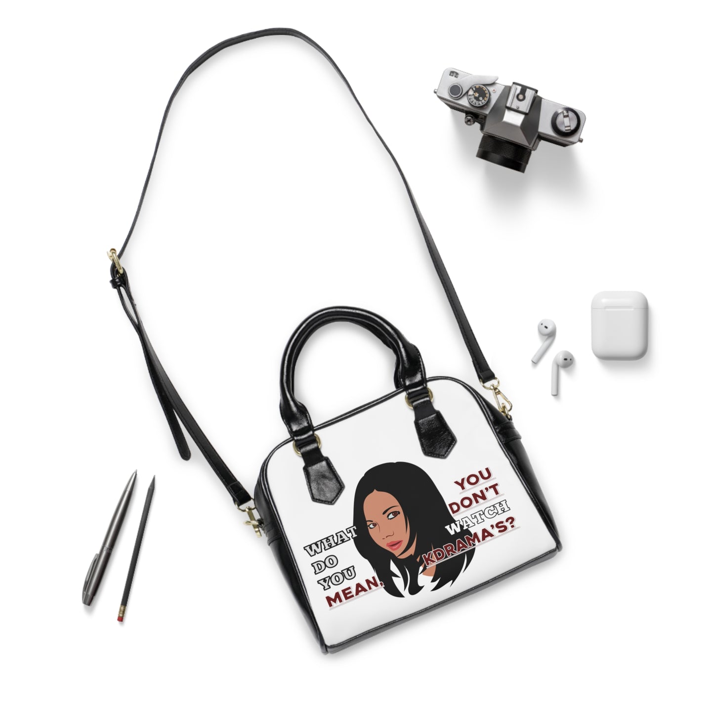 You don't watch K-Dramas?, K-Drama Shoulder Bag, Handbag No 4, K-Drama purse No 4