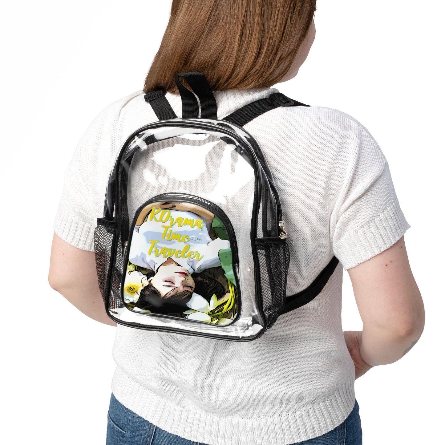 KDrama Time Traveler Backpack, Clear Stadium Backpack with Blue Design, KDrama Backpack