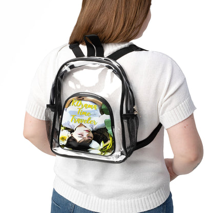 KDrama Time Traveler Backpack, Clear Stadium Backpack with Blue Design, KDrama Backpack