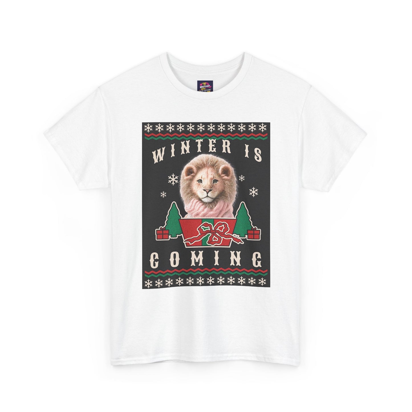 Winter is Coming Baby Lion Cub Unisex Heavy Cotton Tee, Pandas, Conservation T-Shirt