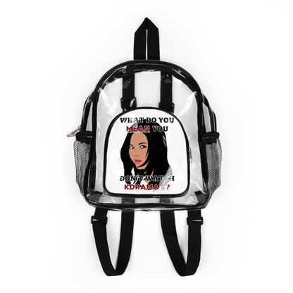 You Don't Watch KDrama's? Backpack, Clear Stadium Backpack with Blue Design, KDrama Backpack