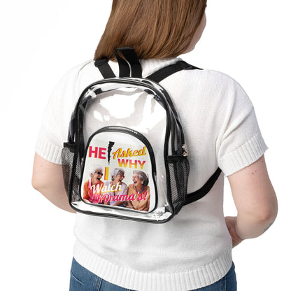 KDrama Funny Backpack, Clear Stadium Backpack with Multicolor Design, Kdrama Backpack