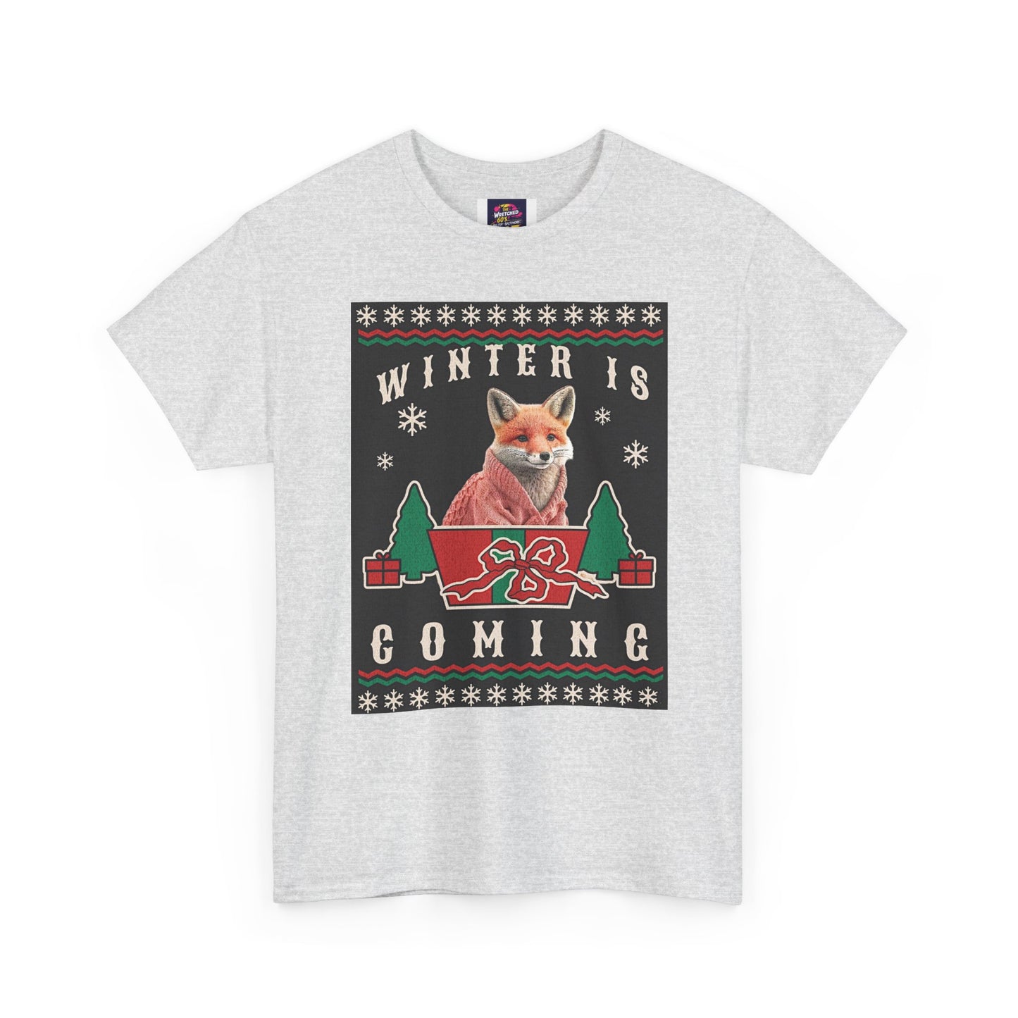 Winter is Coming Baby Fox Unisex Heavy Cotton Tee, Pandas, Conservation T-Shirt