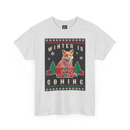 Winter is Coming Baby Fox Unisex Heavy Cotton Tee, Pandas, Conservation T-Shirt