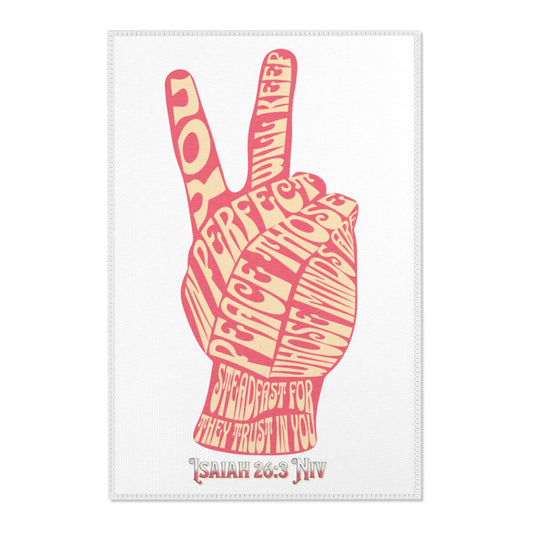 Christian Themed Area Rug - "Peace of God Area Rug"