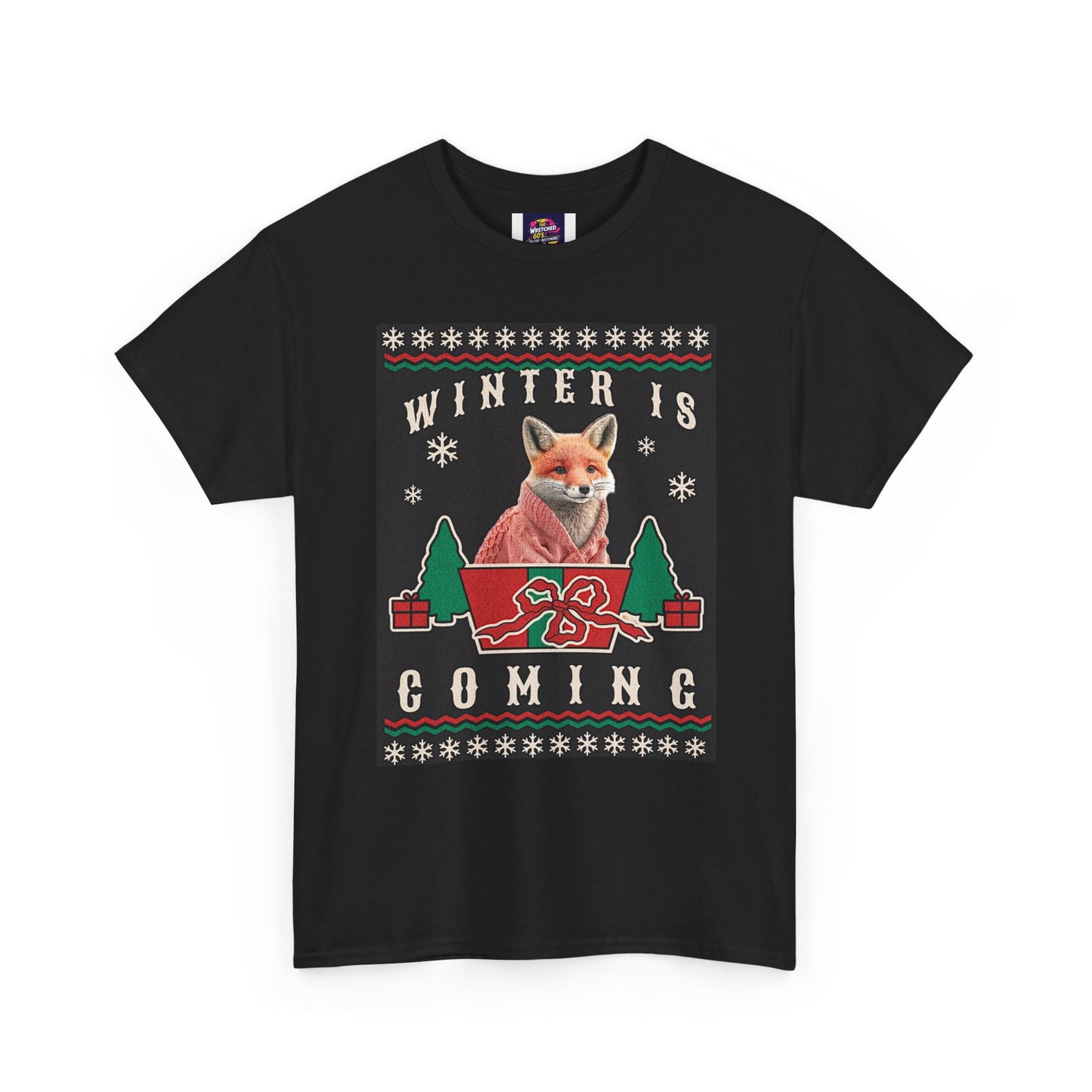 Winter is Coming Baby Fox Unisex Heavy Cotton Tee, Pandas, Conservation T-Shirt