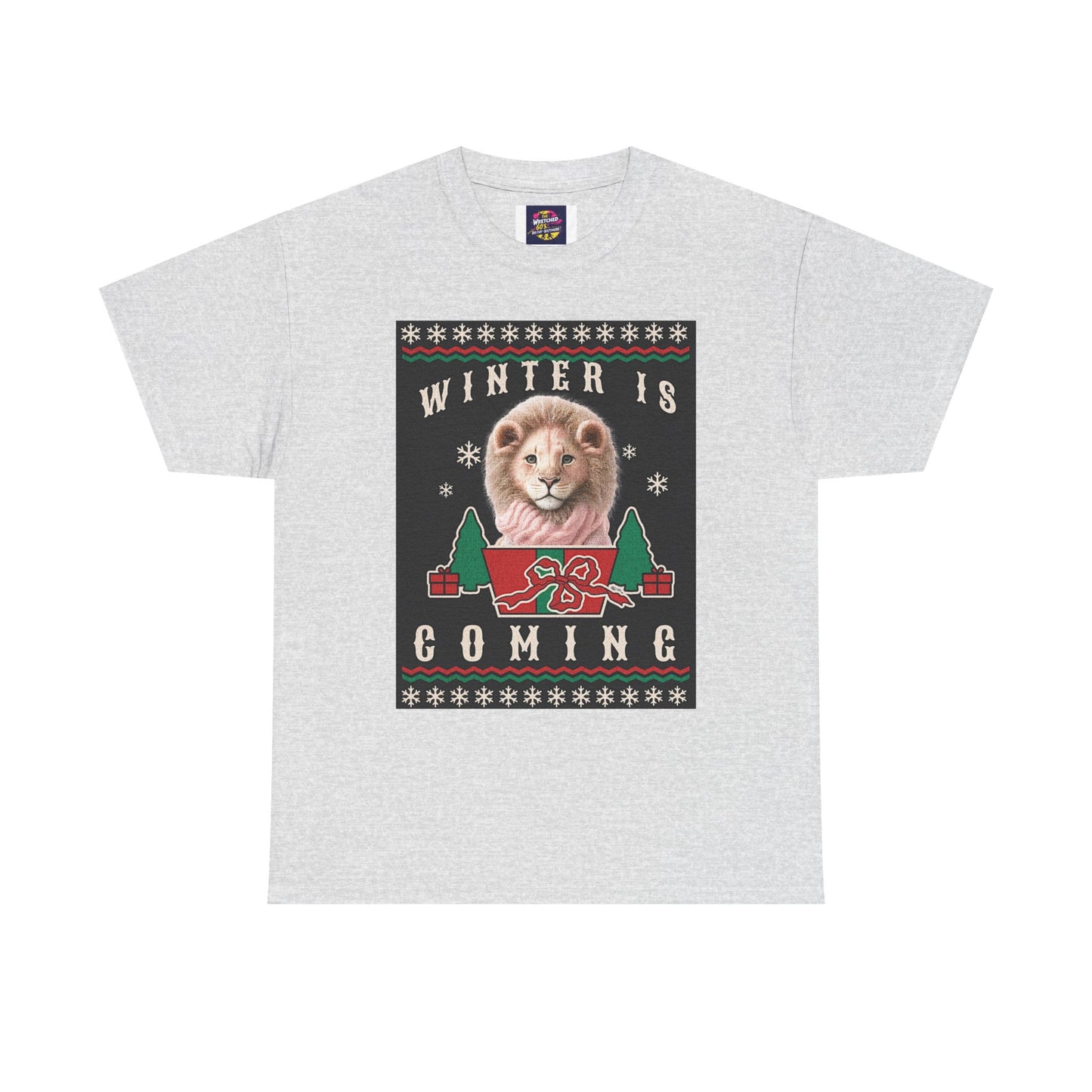 Winter is Coming Baby Lion Cub Unisex Heavy Cotton Tee, Pandas, Conservation T-Shirt