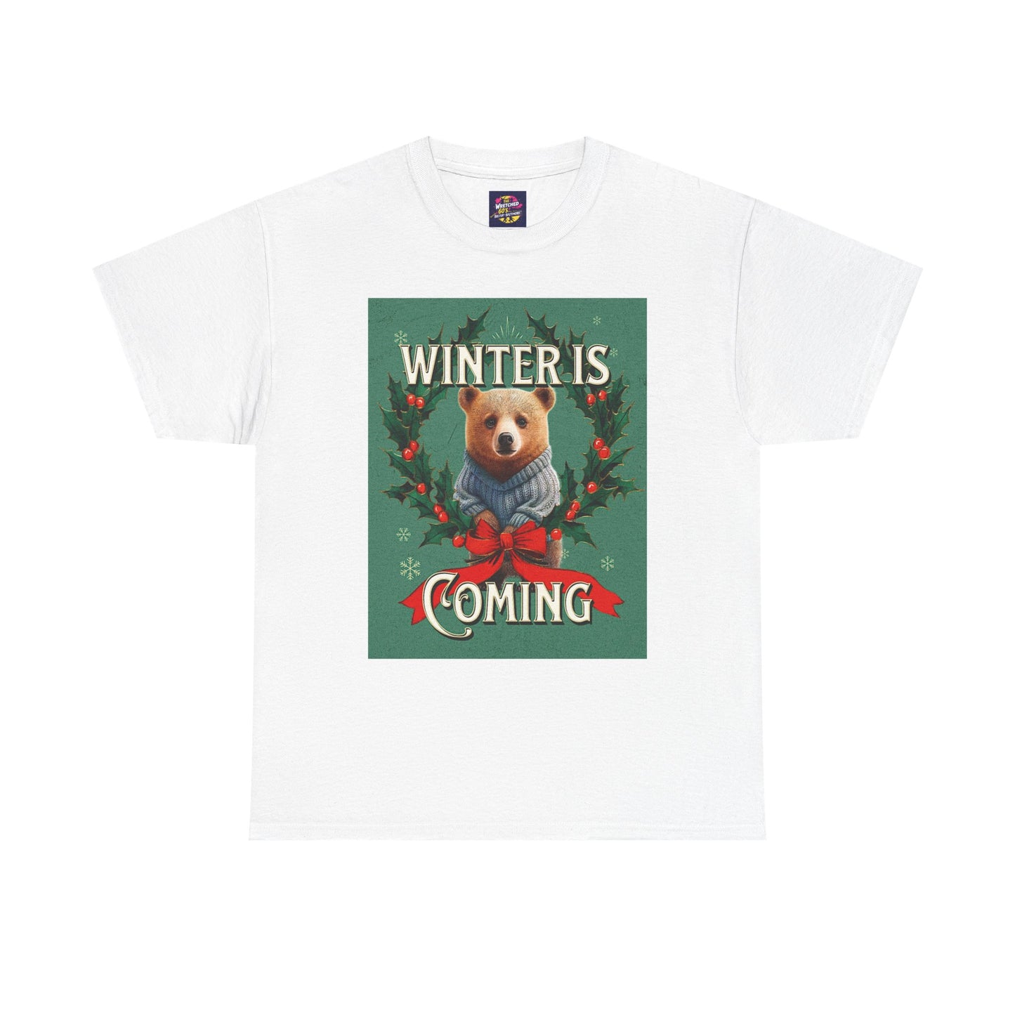 Winter is Coming Grizzly Bear One Unisex Heavy Cotton Tee, Pandas, Conservation T-shirt