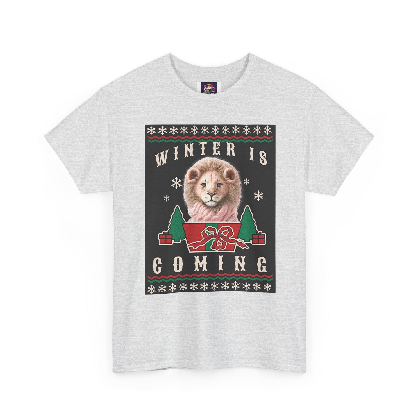 Winter is Coming Baby Lion Cub Unisex Heavy Cotton Tee, Pandas, Conservation T-Shirt
