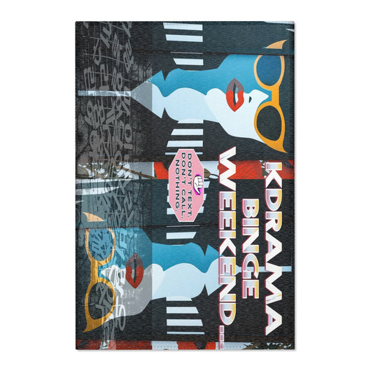 KDrama Themed Area Rug - "KDrama Binge Weekend Area Rug"