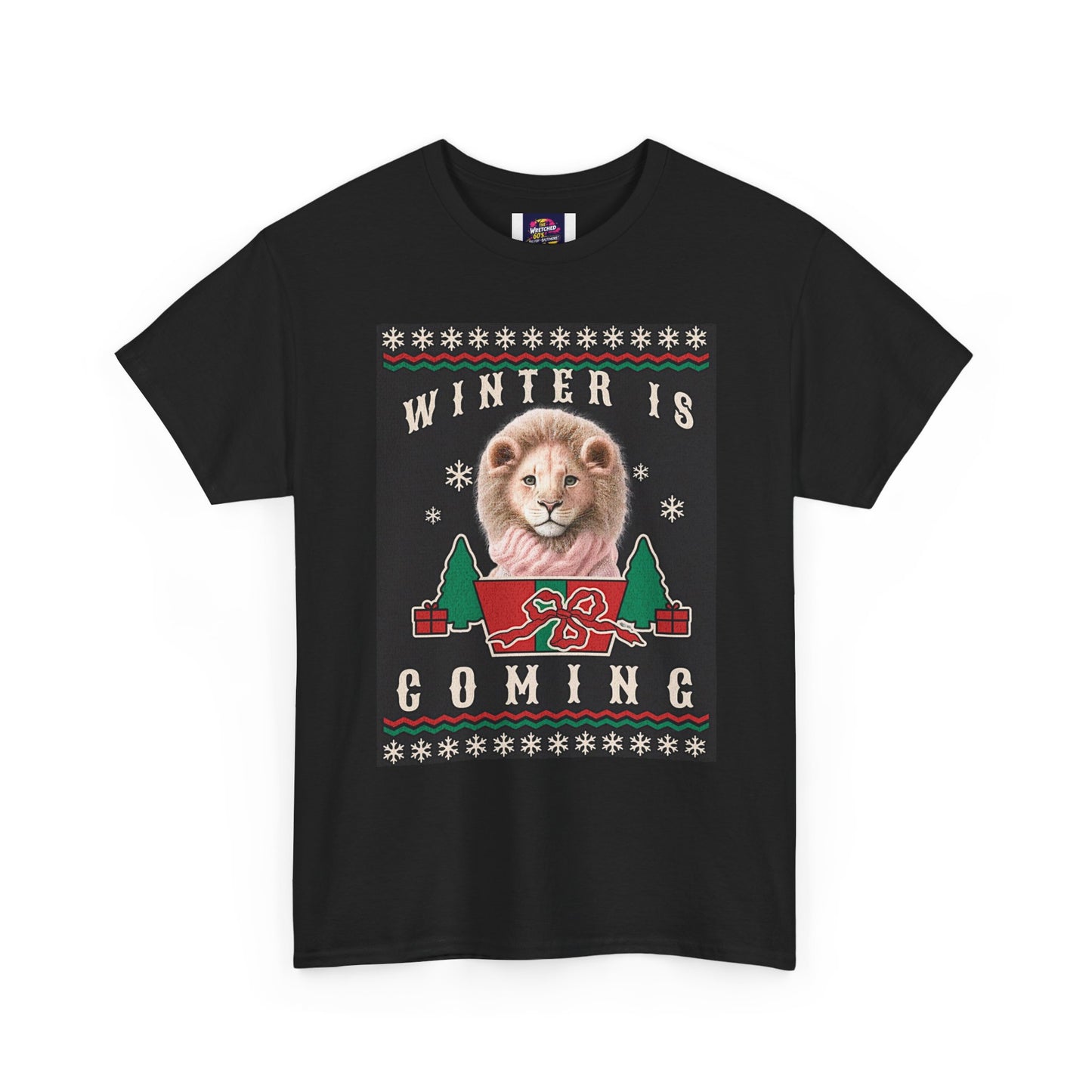 Winter is Coming Baby Lion Cub Unisex Heavy Cotton Tee, Pandas, Conservation T-Shirt