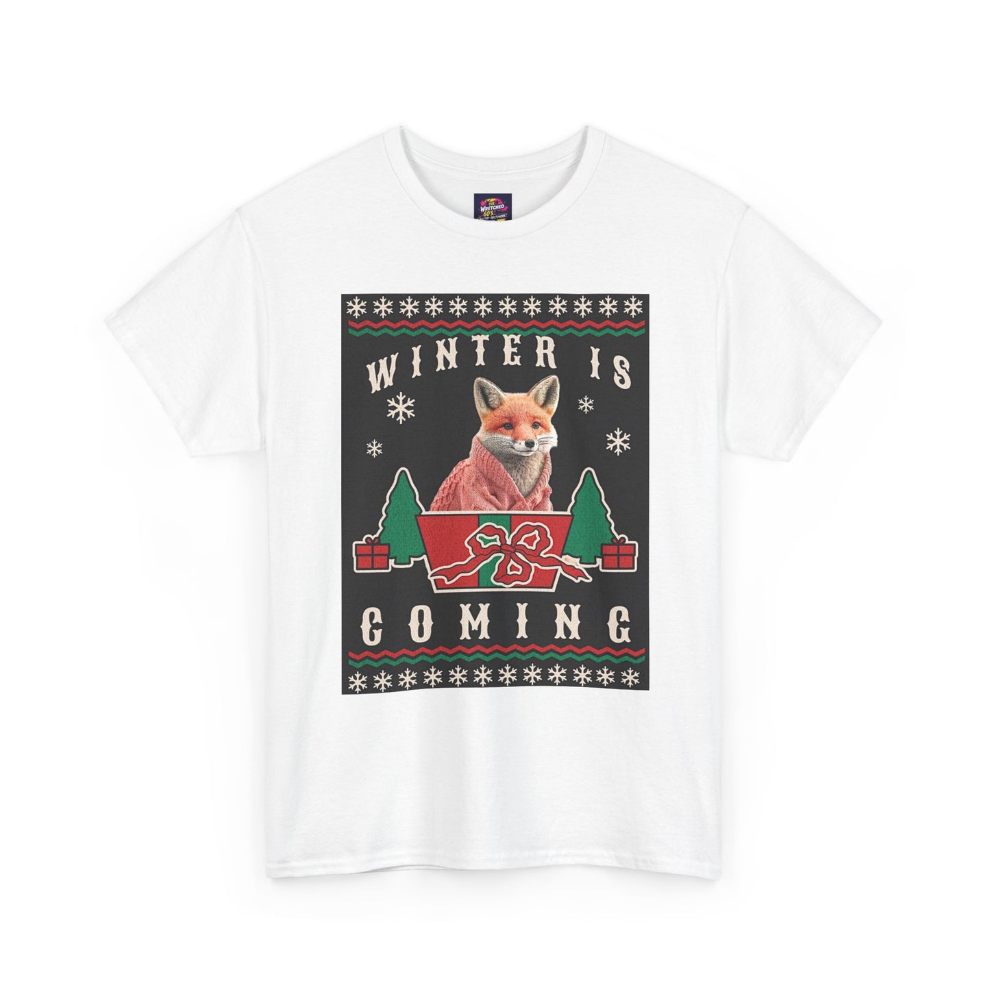Winter is Coming Baby Fox Unisex Heavy Cotton Tee, Pandas, Conservation T-Shirt