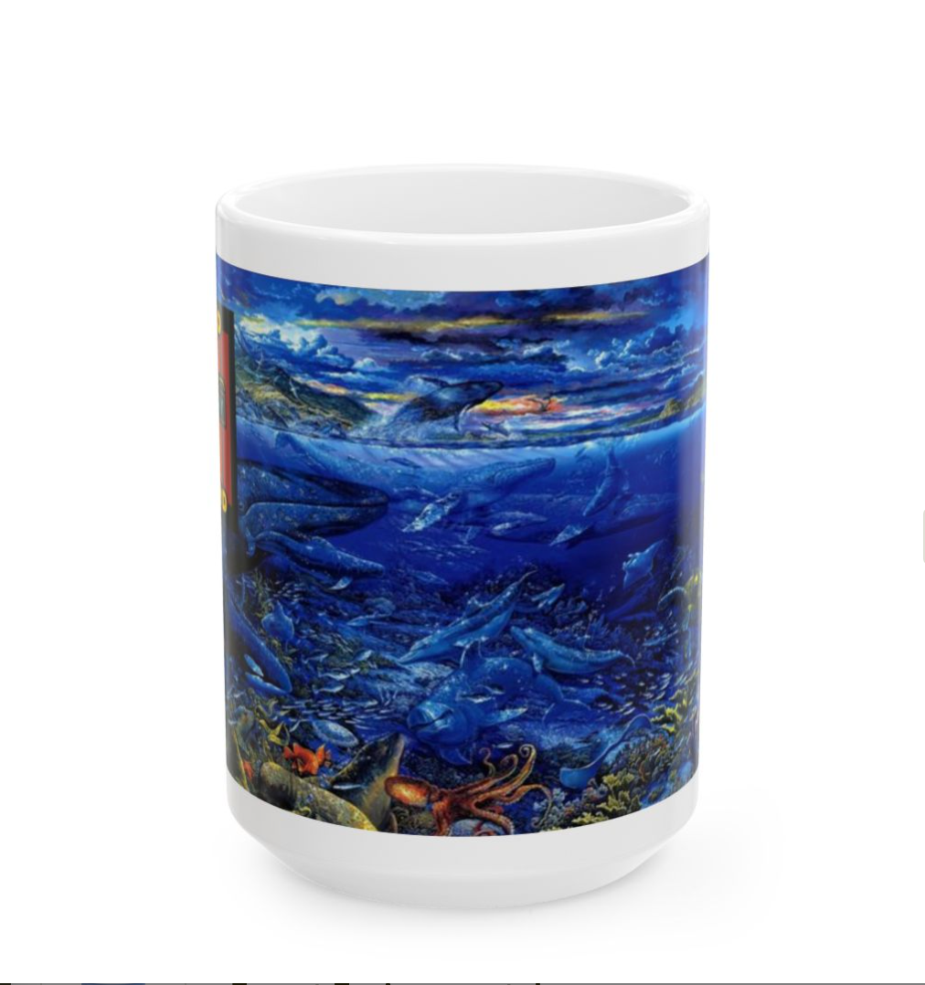 Ocean Conservation Mug, Environmental Conservation Coffee Mug