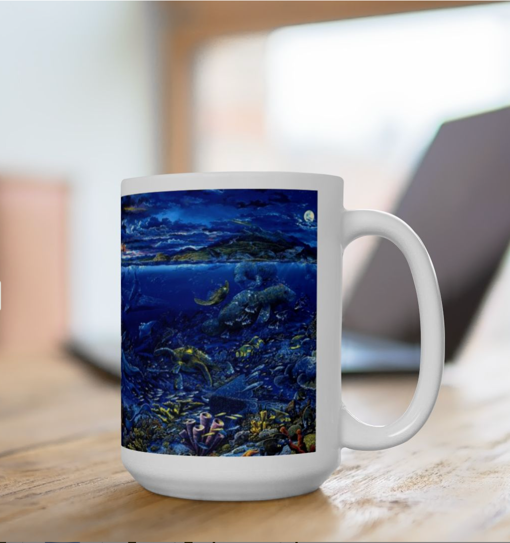 Ocean Conservation Mug, Environmental Conservation Coffee Mug